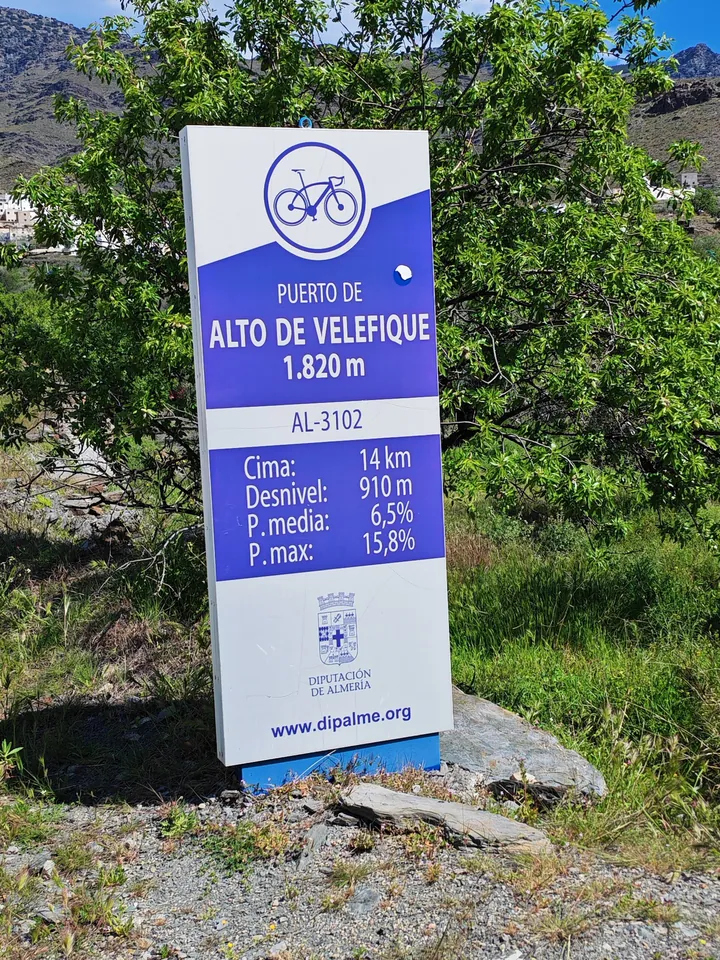 The Alto de Velefique — a Category 1 climb used in La Vuelta